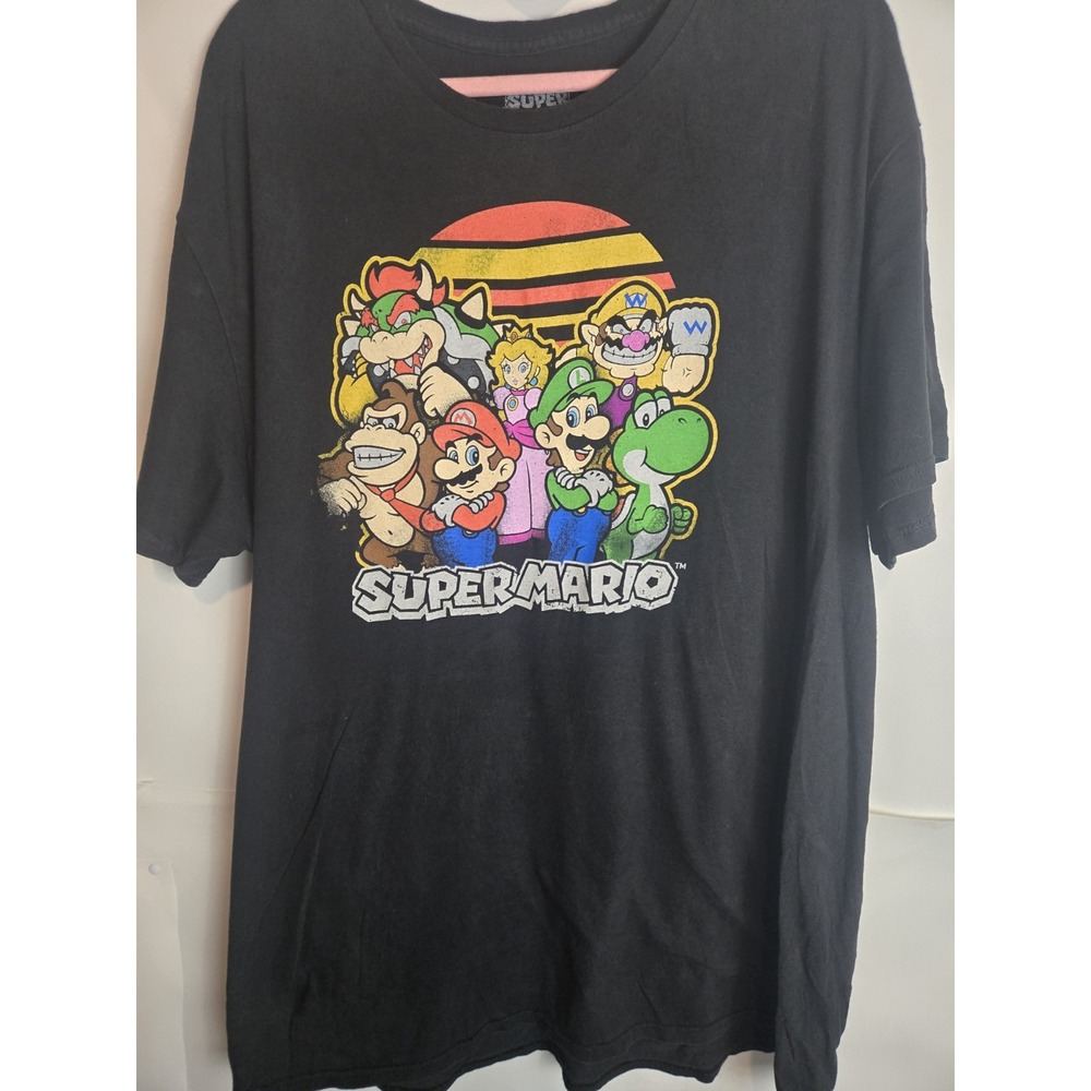 Nintendo Super Mario Brothers Graphic T Shirt Size Xl Donkey Kong Wario Nintendo